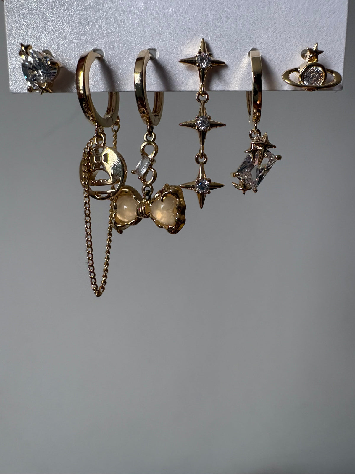 Gold piercing set