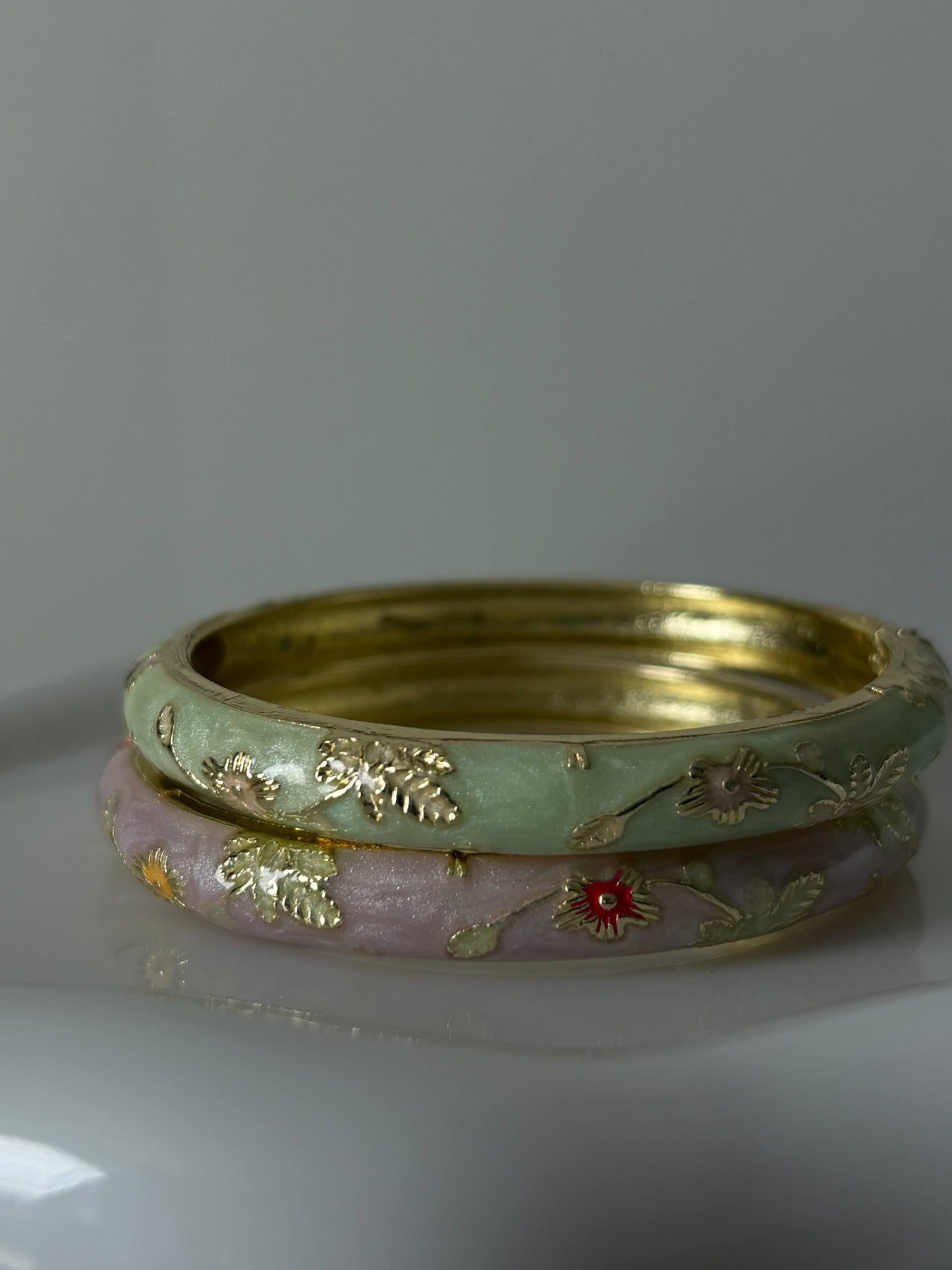 Enamel Garden Bangles