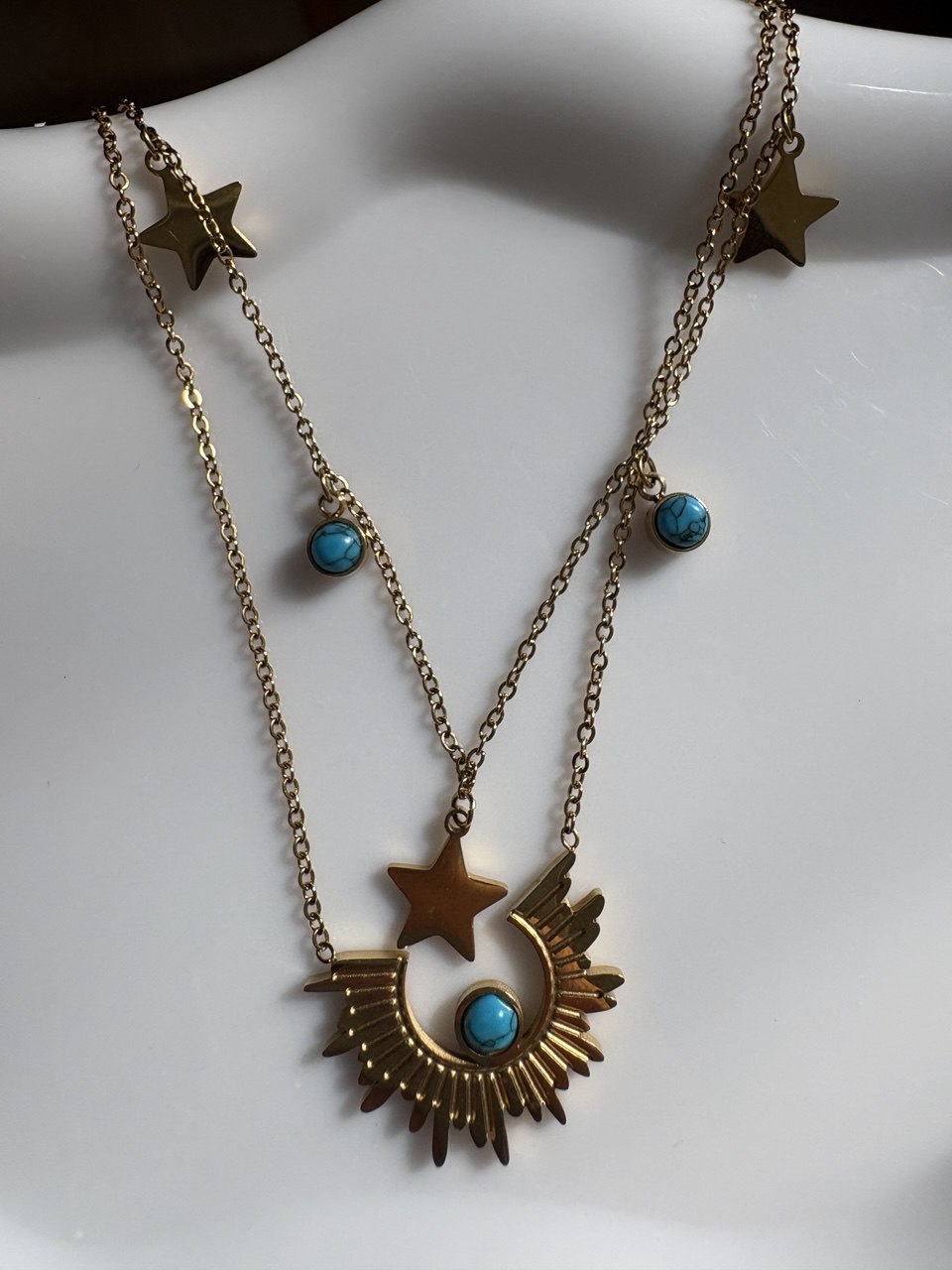 Sunburst Layered Necklace