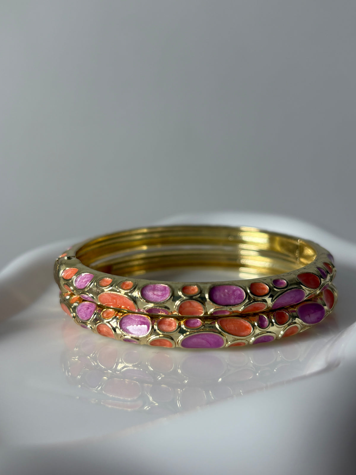 Enamel Mosaic Bangle