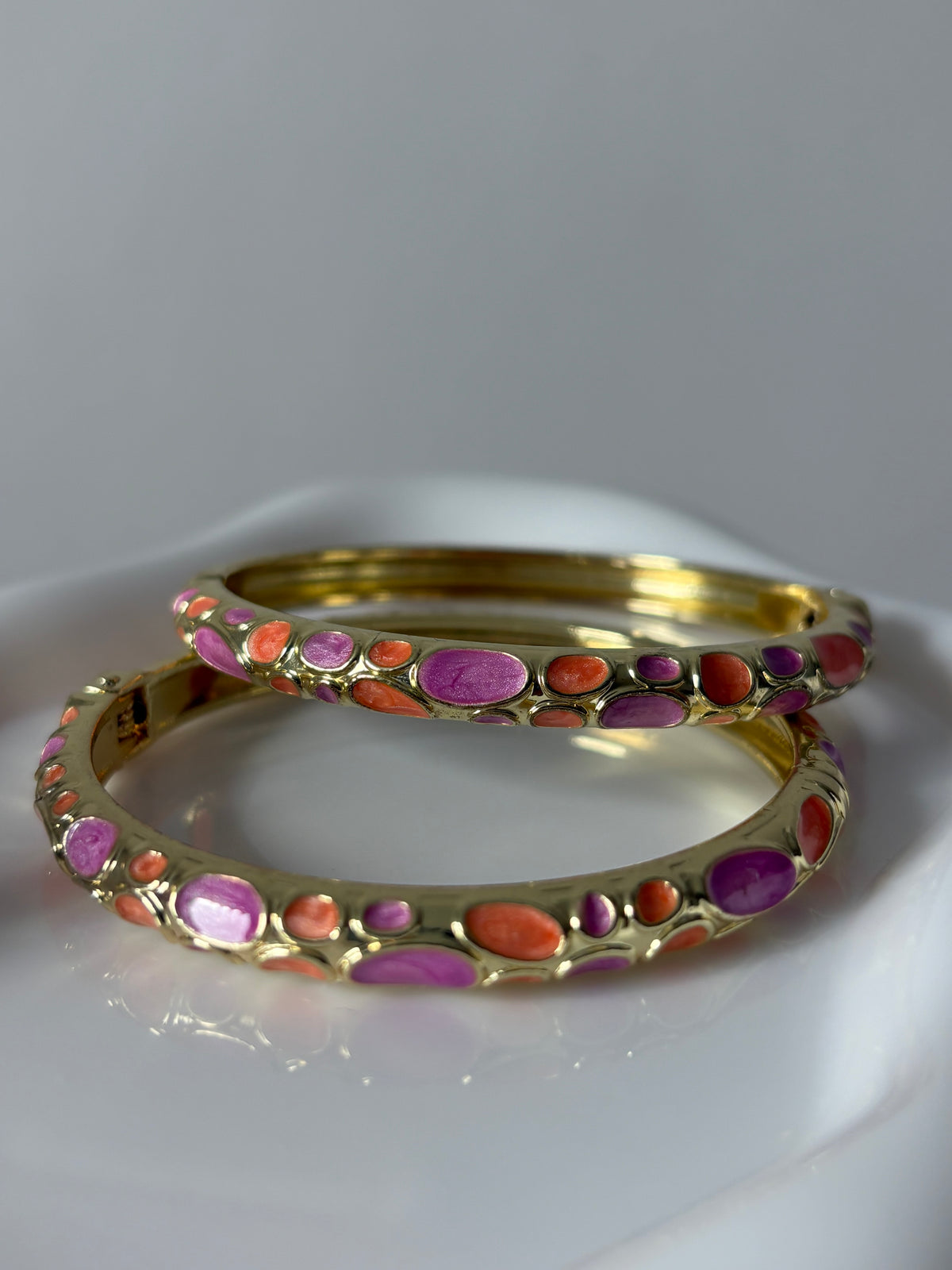 Enamel Mosaic Bangle
