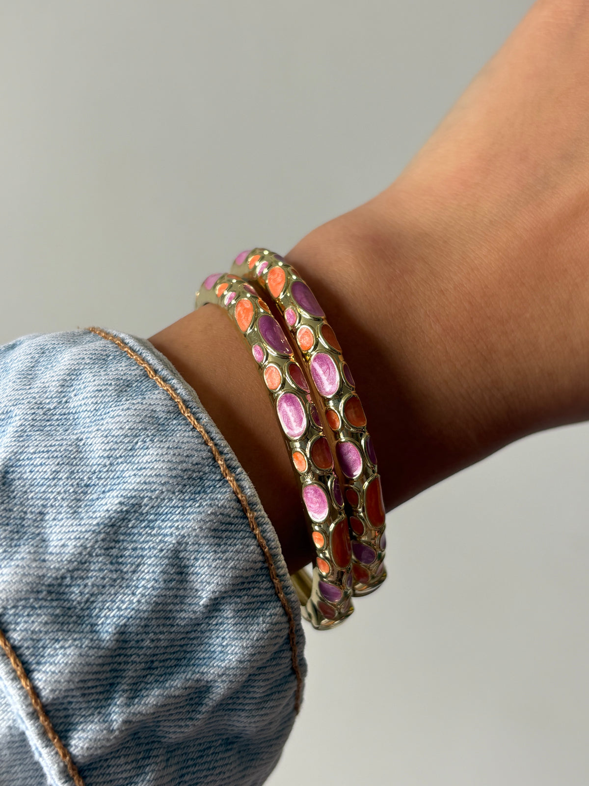 Enamel Mosaic Bangle