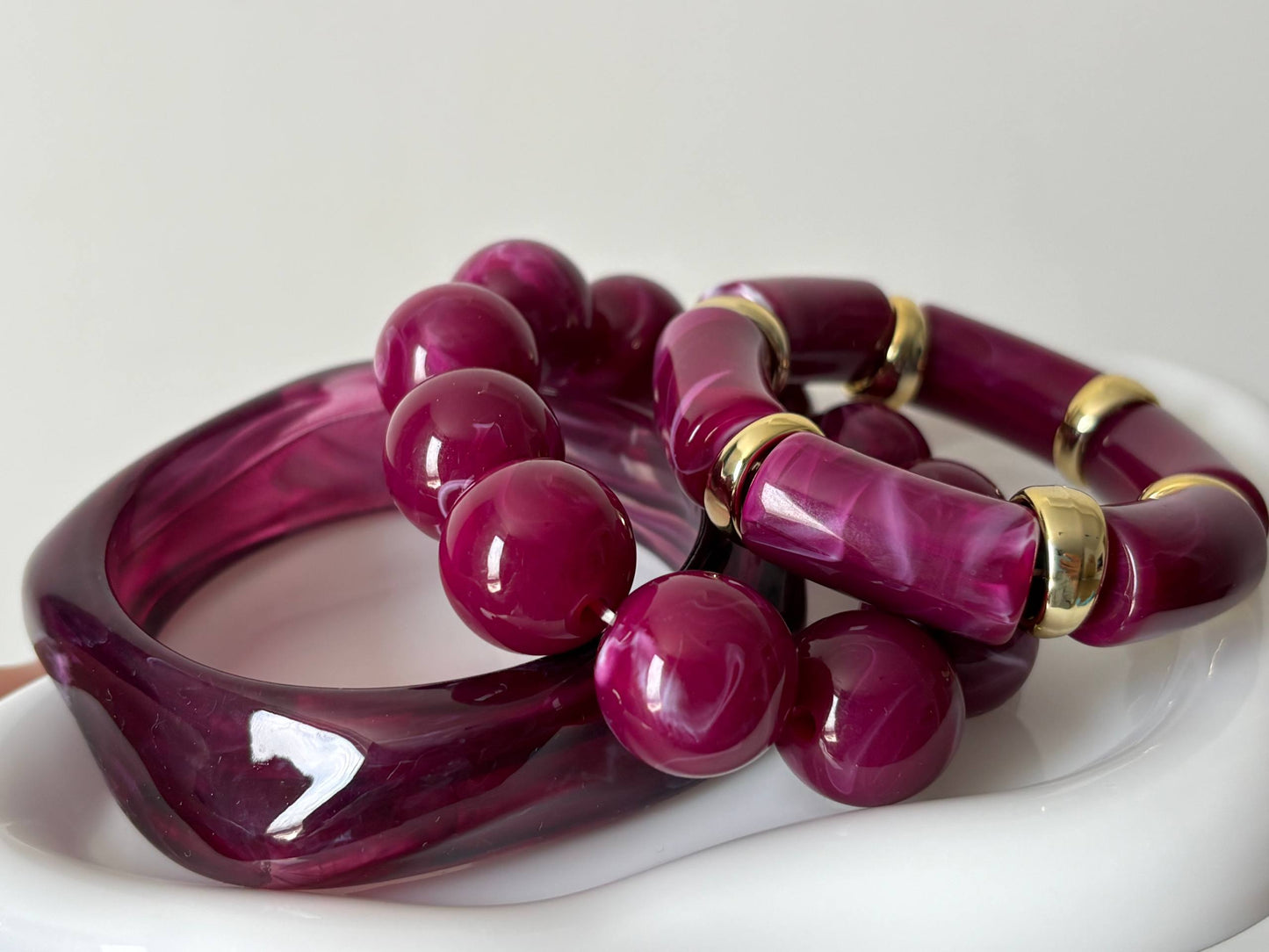 Bold Berry Statement Stack