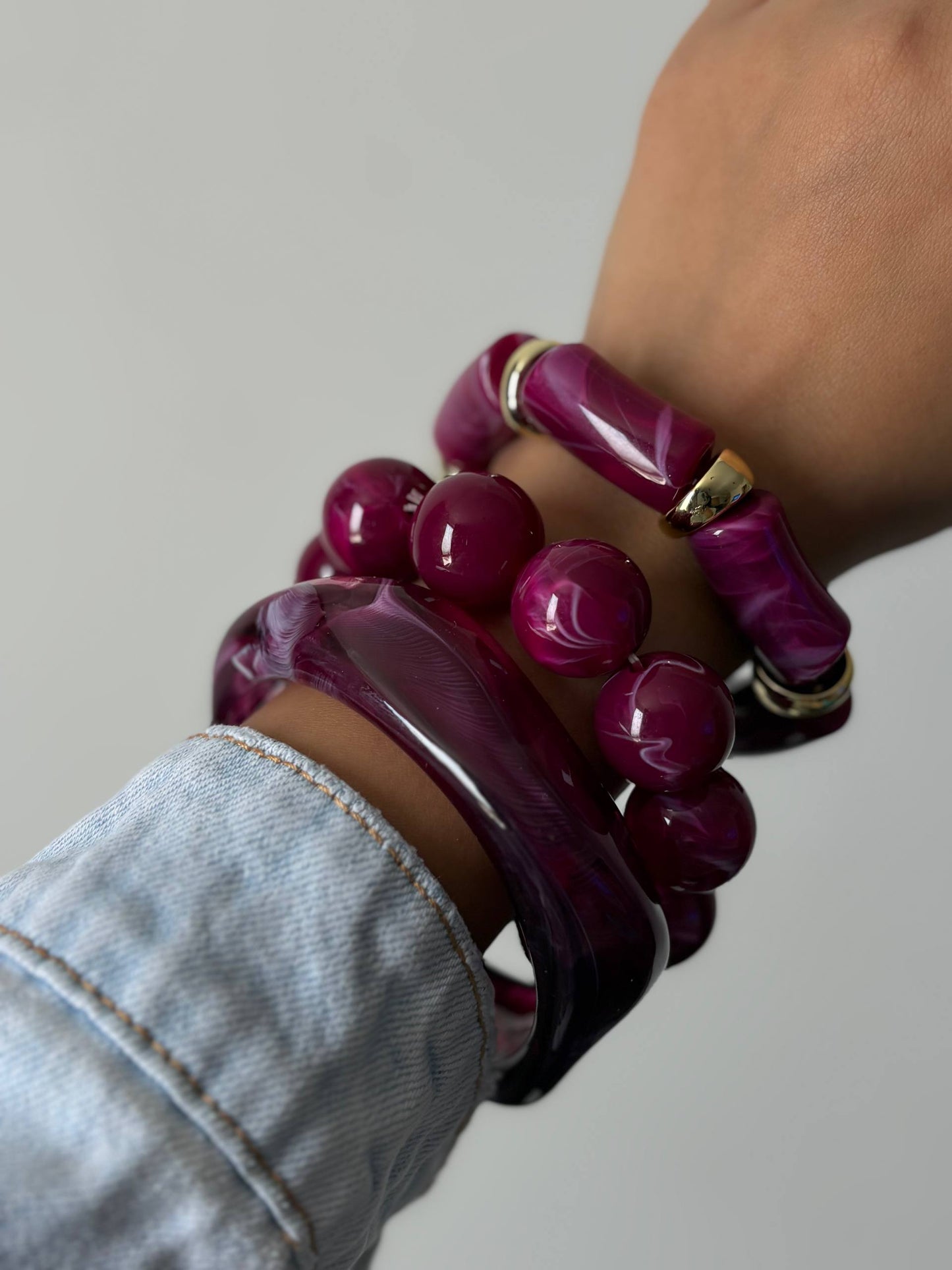 Bold Berry Statement Stack