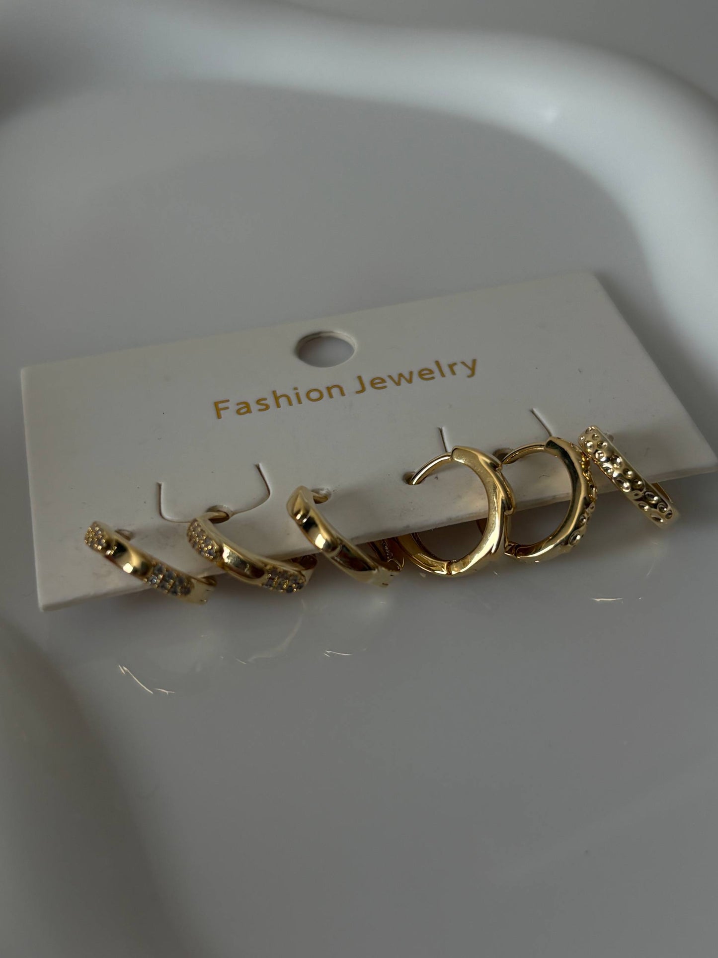 Gold Huggie Hoops Set