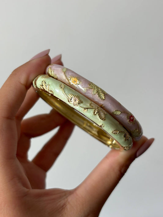 Enamel Garden Bangles
