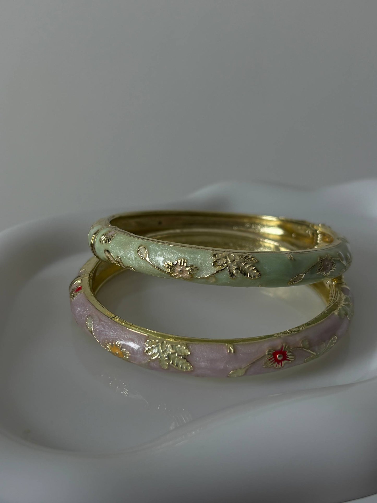 Enamel Garden Bangles