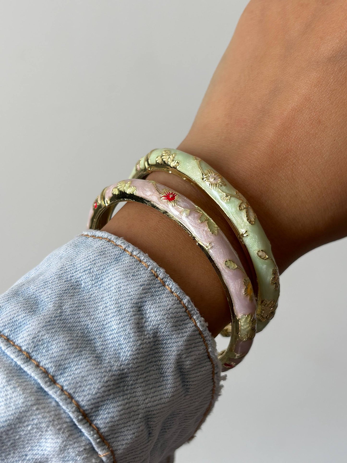 Enamel Garden Bangles