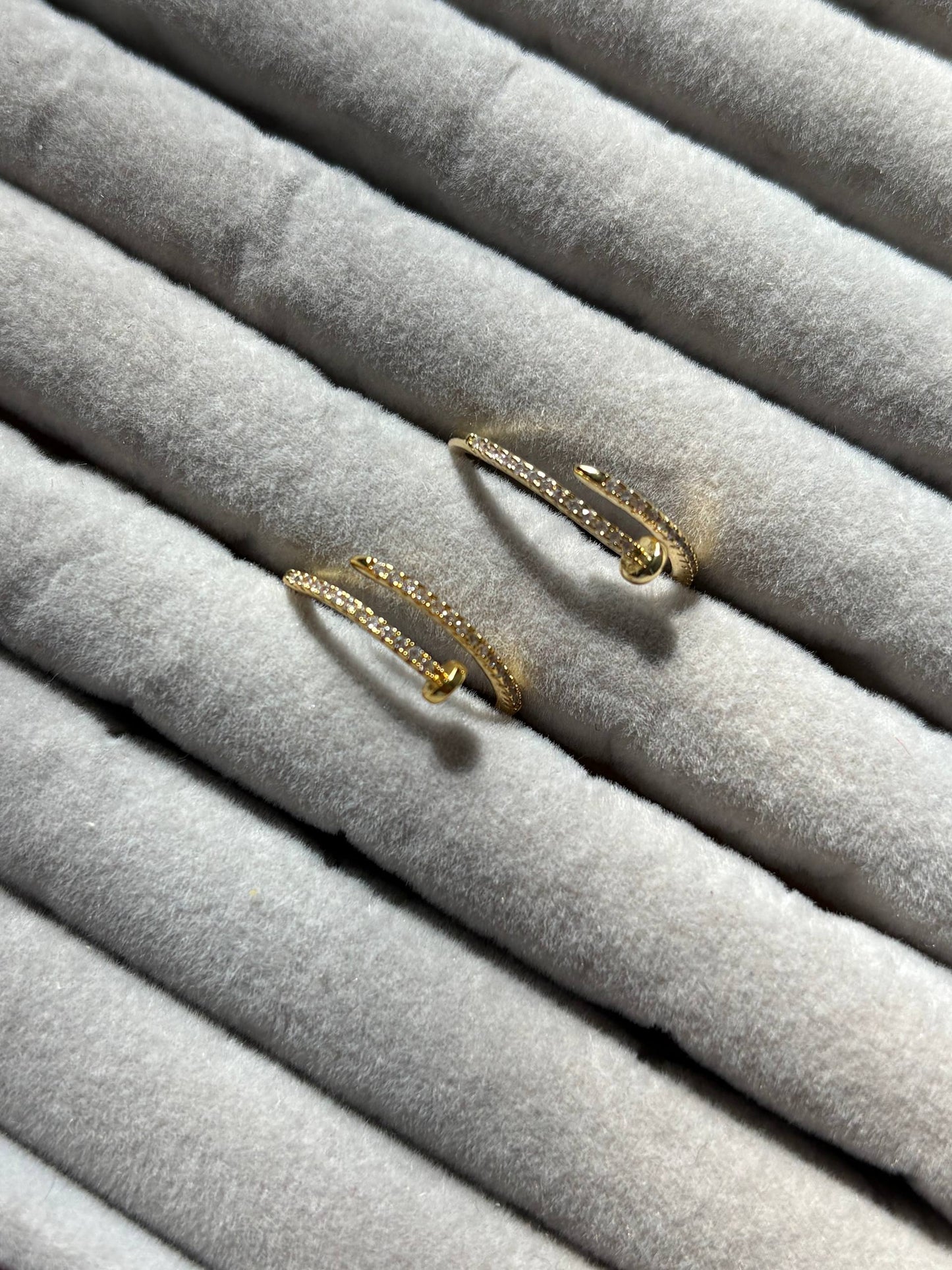 Gold Nail Wrap Ring