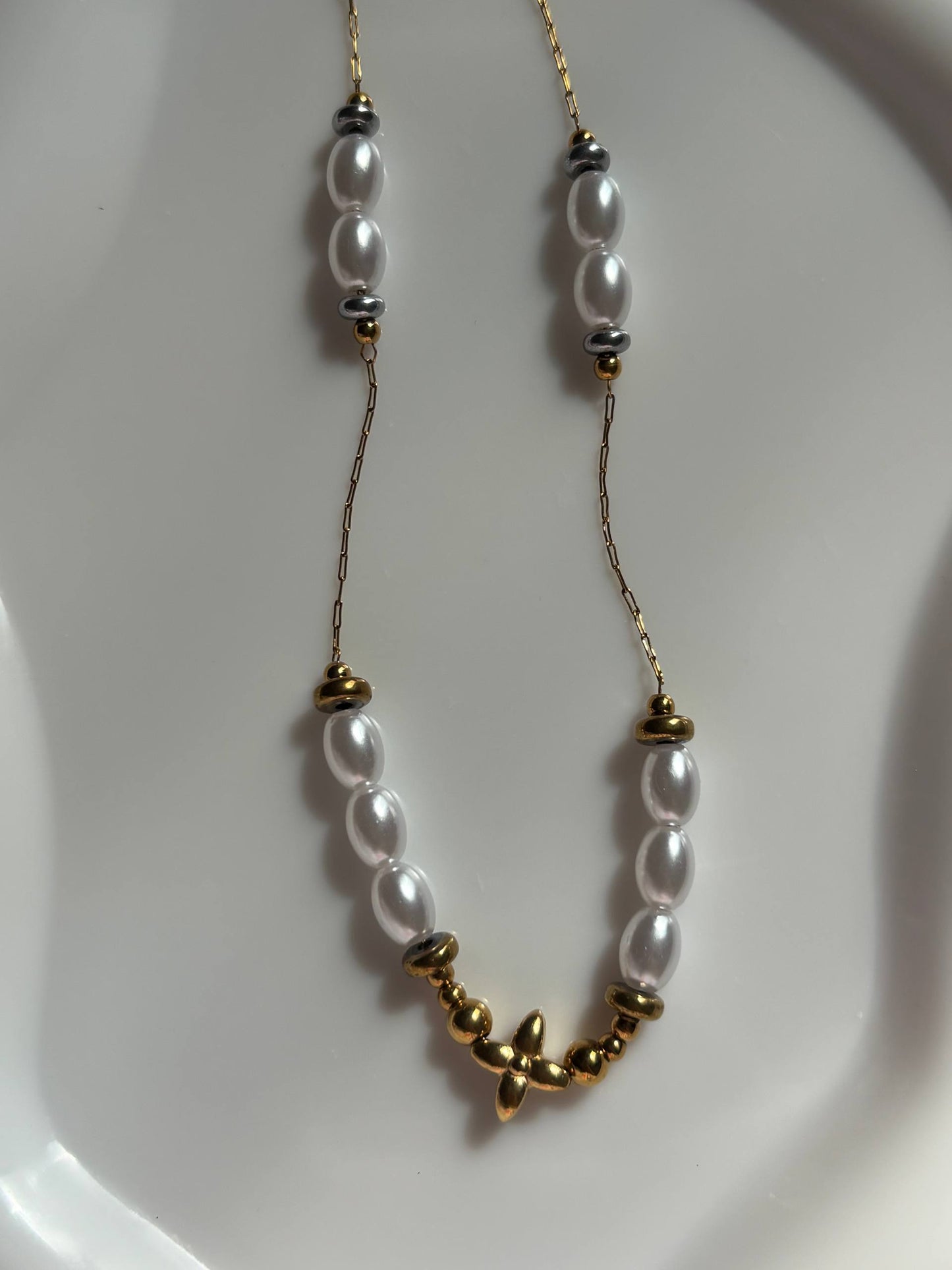 Pearl Station Necklace