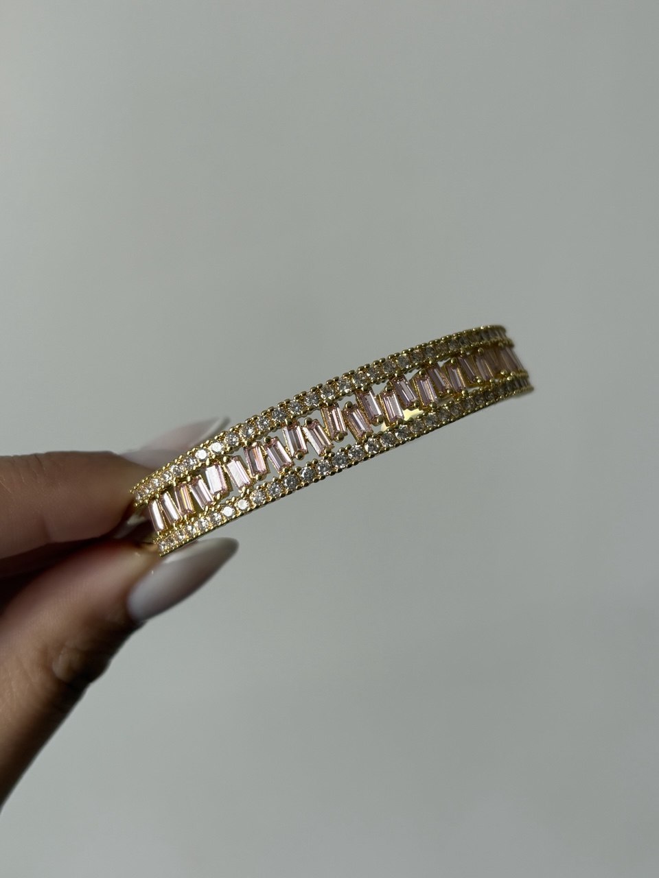 Pink Crystal Bangle