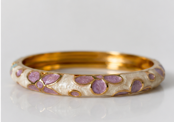 Floral Enamel Bangle