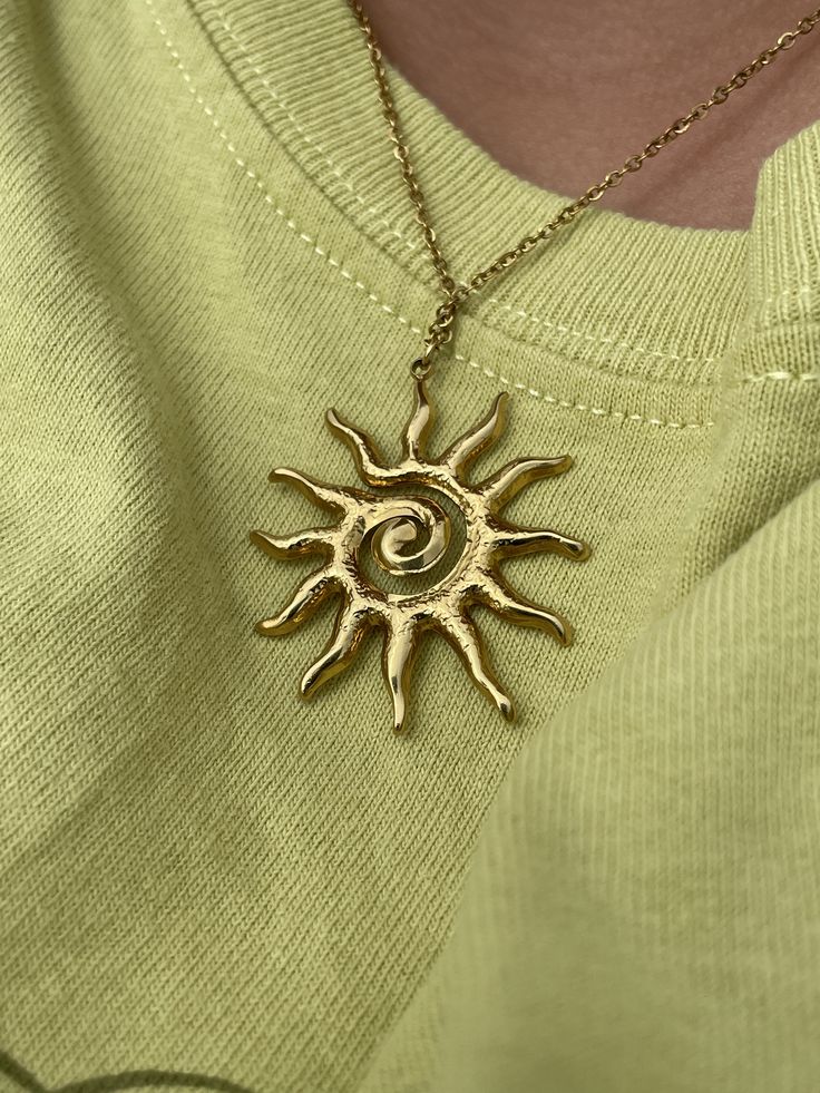 Spiral Sun Necklace